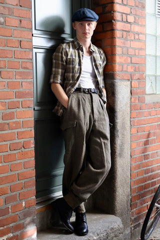 1940s Men's Military Boots - Black - Robbie - memery