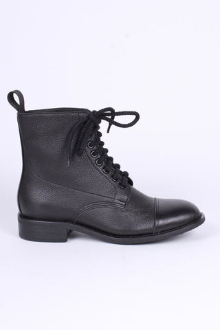 1940s Men's Military Boots - Black - Robbie - memery