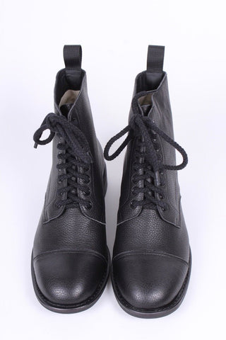 1940s Men's Military Boots - Black - Robbie - memery