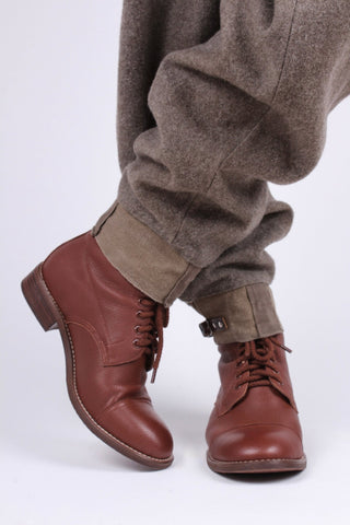 1940s Men's Military Boots - Brown - Robbie - memery