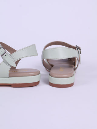 1950s sandals with claud - shaped pattern - Mint - Joy - memery