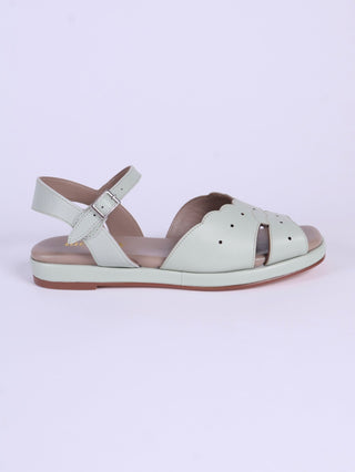 1950s sandals with claud - shaped pattern - Mint - Joy - memery