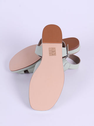 1950s sandals with claud - shaped pattern - Mint - Joy - memery