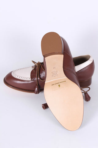 40s Two - tone Spectator shoes - Brown and off - white - Grace - memery