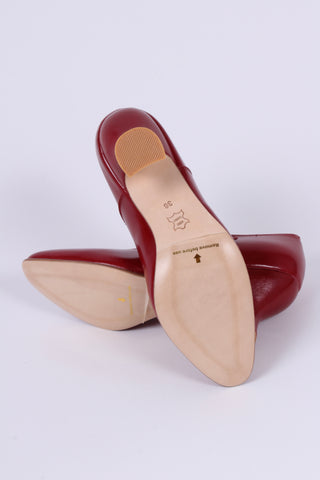 1920's inspired Mary Jane pumps - Red - Yvonne