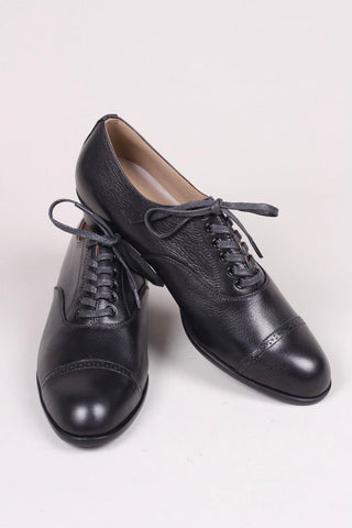 Edwardian style Oxford shoe, 1900 - 1920 - black - Florence - memery