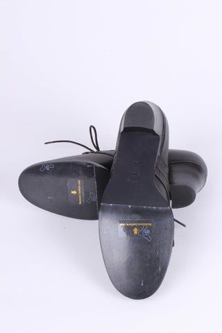 Everyday walking Oxford shoes 30s / 40s - Black - Emily - memery