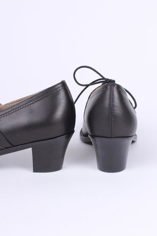 Everyday walking Oxford shoes 30s / 40s - Black - Emily - memery