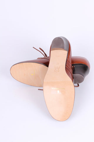 Everyday walking Oxford shoes 30s / 40s - Cognac Brown - Emily - memery
