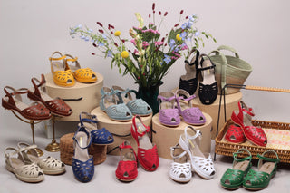 Vintage summer sandals - inspired by from 40s and 50s - memery