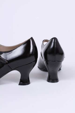 1920's inspired Mary Jane pumps - Black - Yvonne - memery