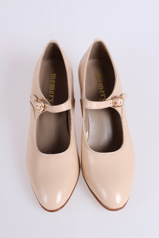 1920's inspired Mary Jane pumps - Cream - Yvonne - memery