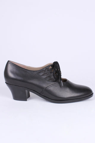 1930s everyday Oxford shoes, black, Emma - memery