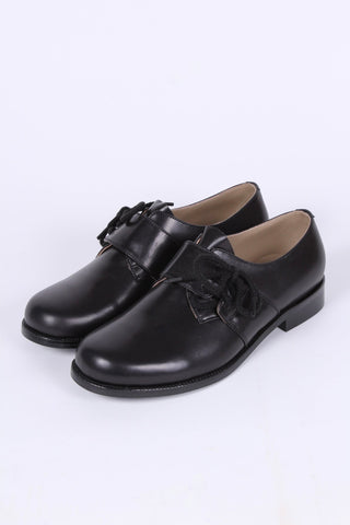 1940s everyday lace - up shoe - black - Ellen - memery