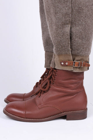 1940s Men's Military Boots - Brown - Robbie - memery