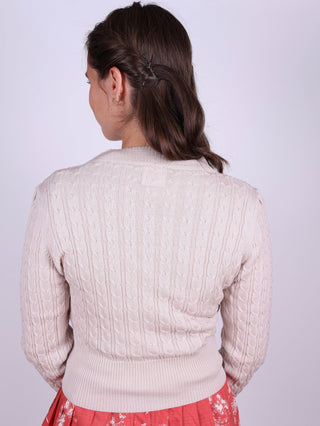 1940s style Cardigan - Cream - Joanne - memery