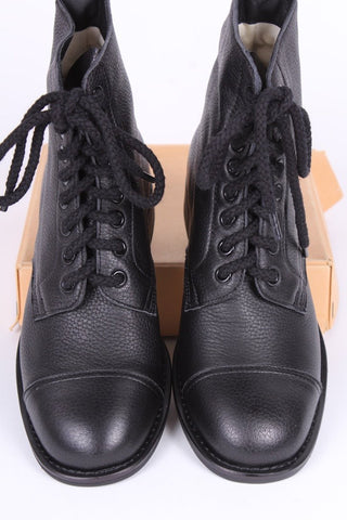 1940s Women's Military Boots - Black - Robbie - memery