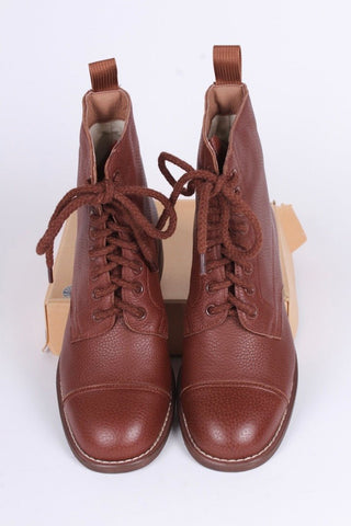 1940s Women's Military Boots - Brown - Robbie - memery