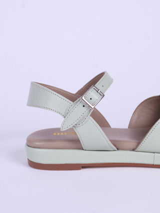 1950s sandals with claud - shaped pattern - Mint - Joy - memery