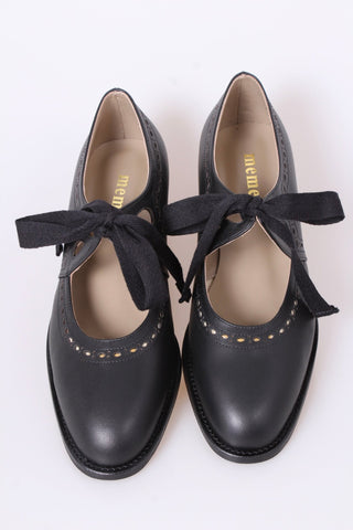 20s / early 30s inspired everyday shoes, black - Anna - memery