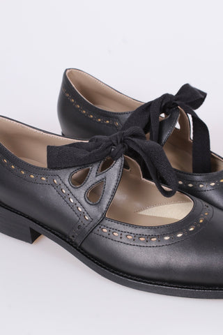 20s / early 30s inspired everyday shoes, black - Anna - memery