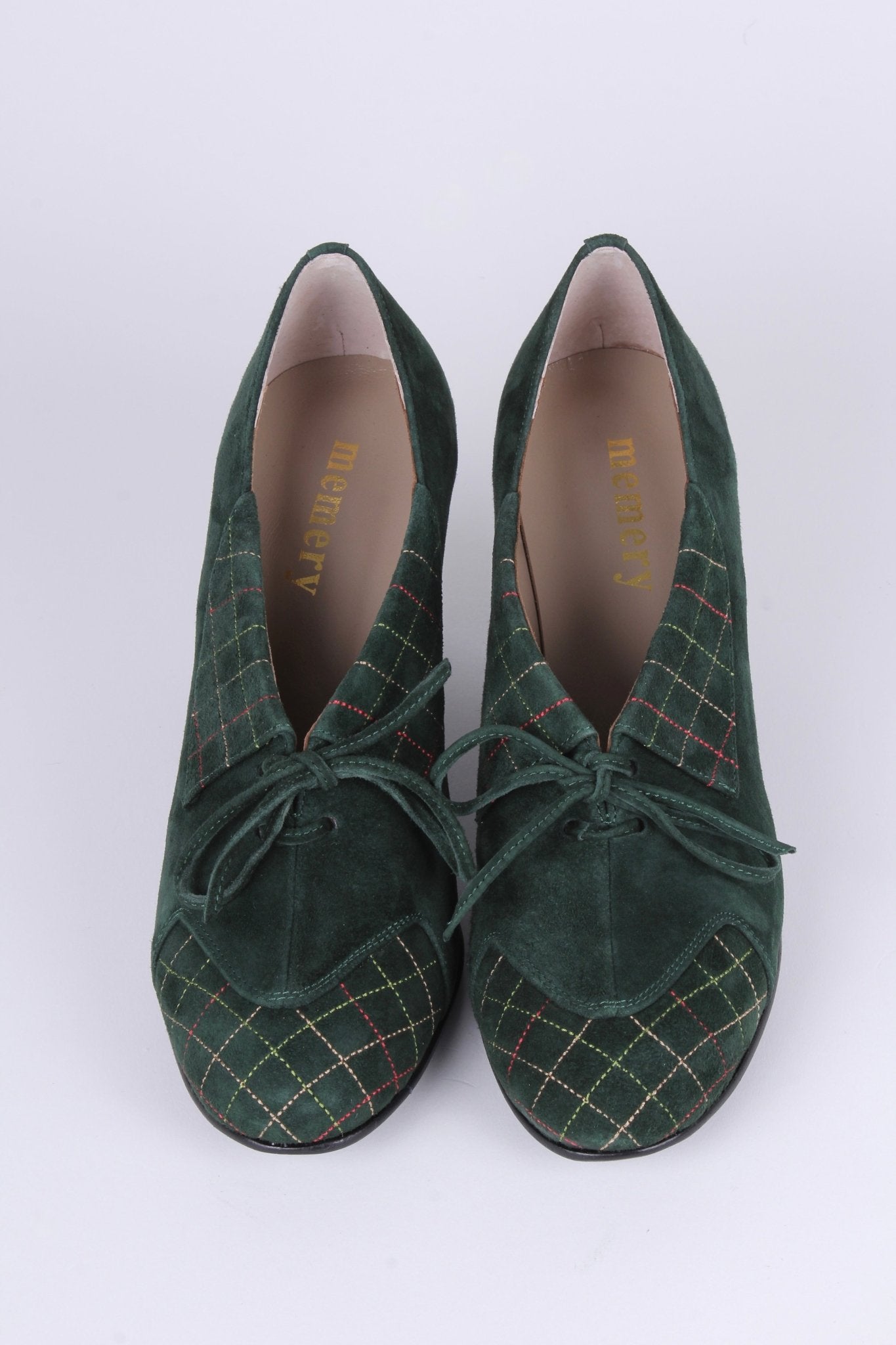 slim fit dress slacks Green Velvet Oxfords | Women's Green Oxfords