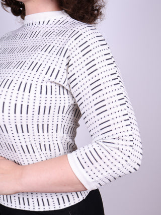 Sophisticated 1950s vintage style pullover with pattern - Molly