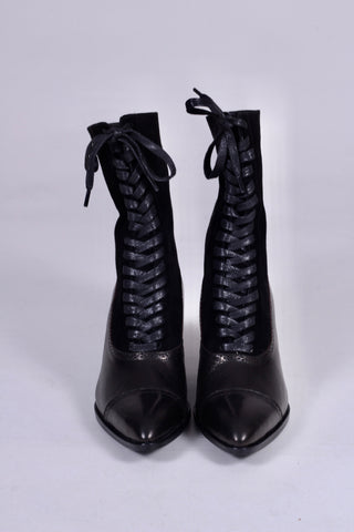 1900s Edwardian Style Boots - black - Victoria