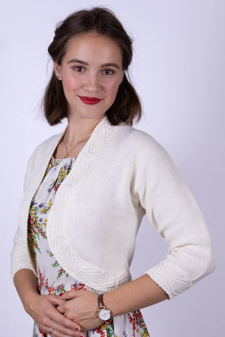 1950s style bolero - Off-White - Carol
