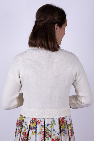 1950s style bolero - Off-White - Carol