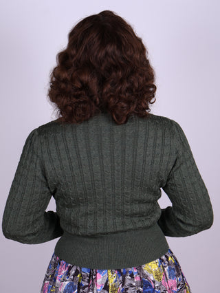 1940s style Cardigan - Green - Joanne
