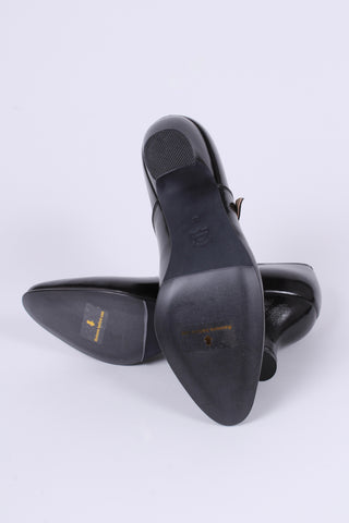 1920's inspired Mary Jane pumps - Black - Yvonne