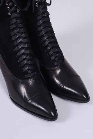 1900s Edwardian Style Boots - black - Victoria