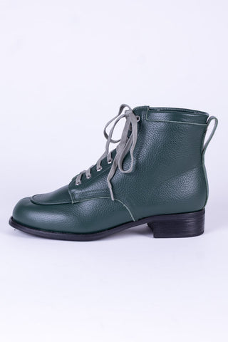 1930s / 1940s Winter Snow Boots with Lambswool Lining – Green – Rita