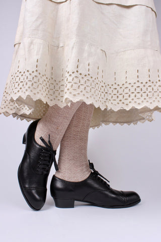 Edwardian style Oxford shoe, 1900 - 1920 - black - Florence - memery