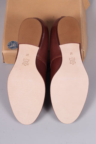 Everyday flat Derby shoes - 40s - Brown - Eleanor - memery