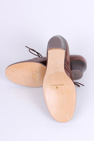 Everyday walking Oxford shoes 30s / 40s - Nougat Brown - Emily - memery