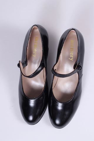 Vintage inspired 20's Mary Jane pumps - Black - Asta