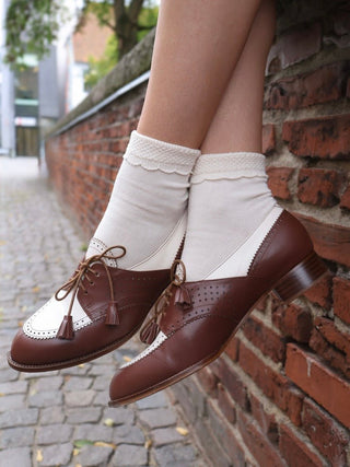 Socks with pattern - Off - white - Matilda - memery