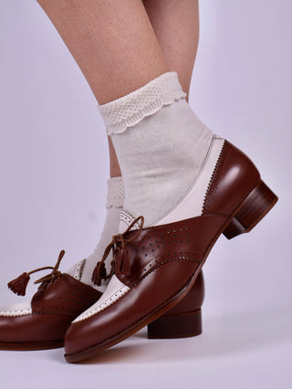 Socks with pattern - Off - white - Matilda - memery